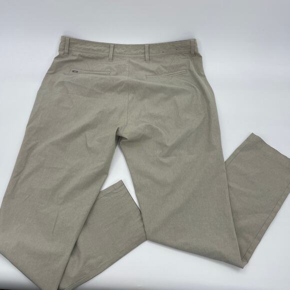 LINKSOUL Khaki Lightweight Golf Pant Mens 36R Straight Leg Comfort Stretch - Picture 5 of 8